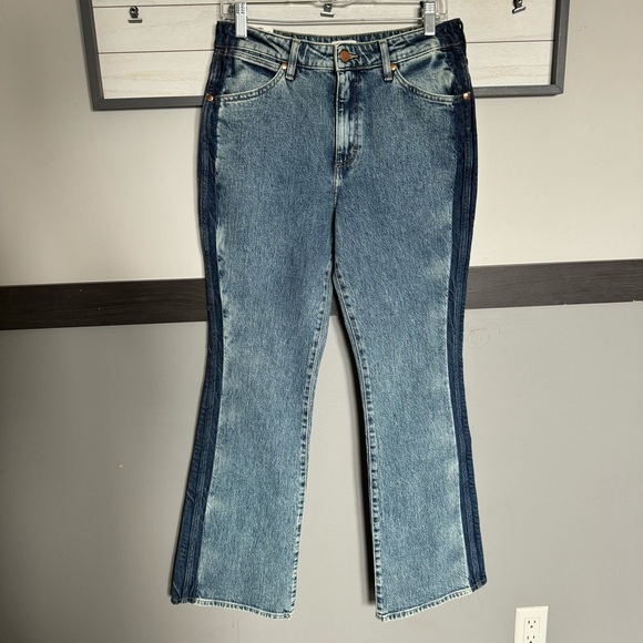 Wrangler gravity two tone acid wash westward 626 high rise boot cut jeans 28/32 - Picture 4 of 15